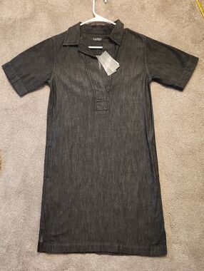 Ralph Lauren Nightfall Denim Shift Dress Sz Xs